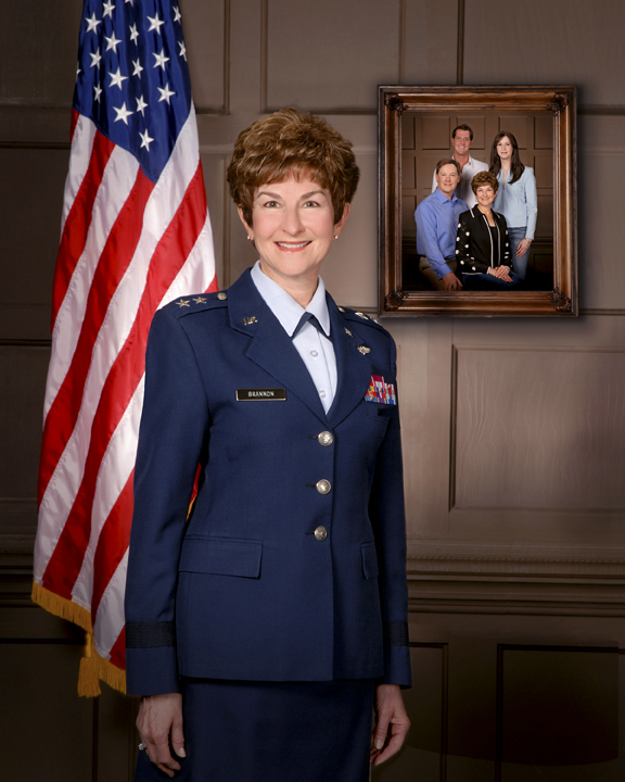 Barbara Brannon in her Air Force uniform. She is one of two 2015 Alumnae of the Year.